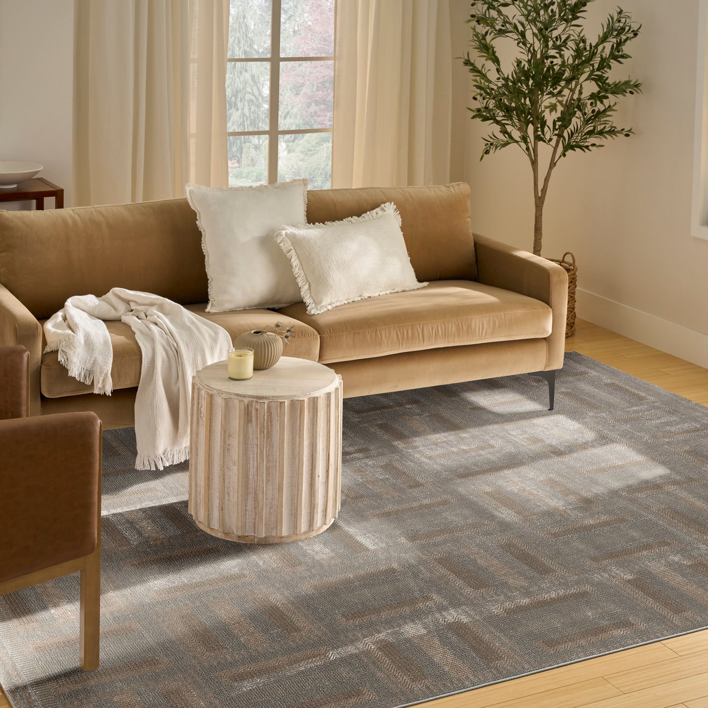 Nourison Nordic 8' x 10' Grey Multicolor Modern Indoor Rug