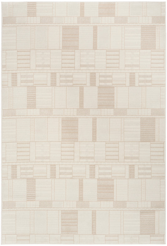 Nourison Nordic 4' x 6' Ivory Beige Modern Indoor Rug