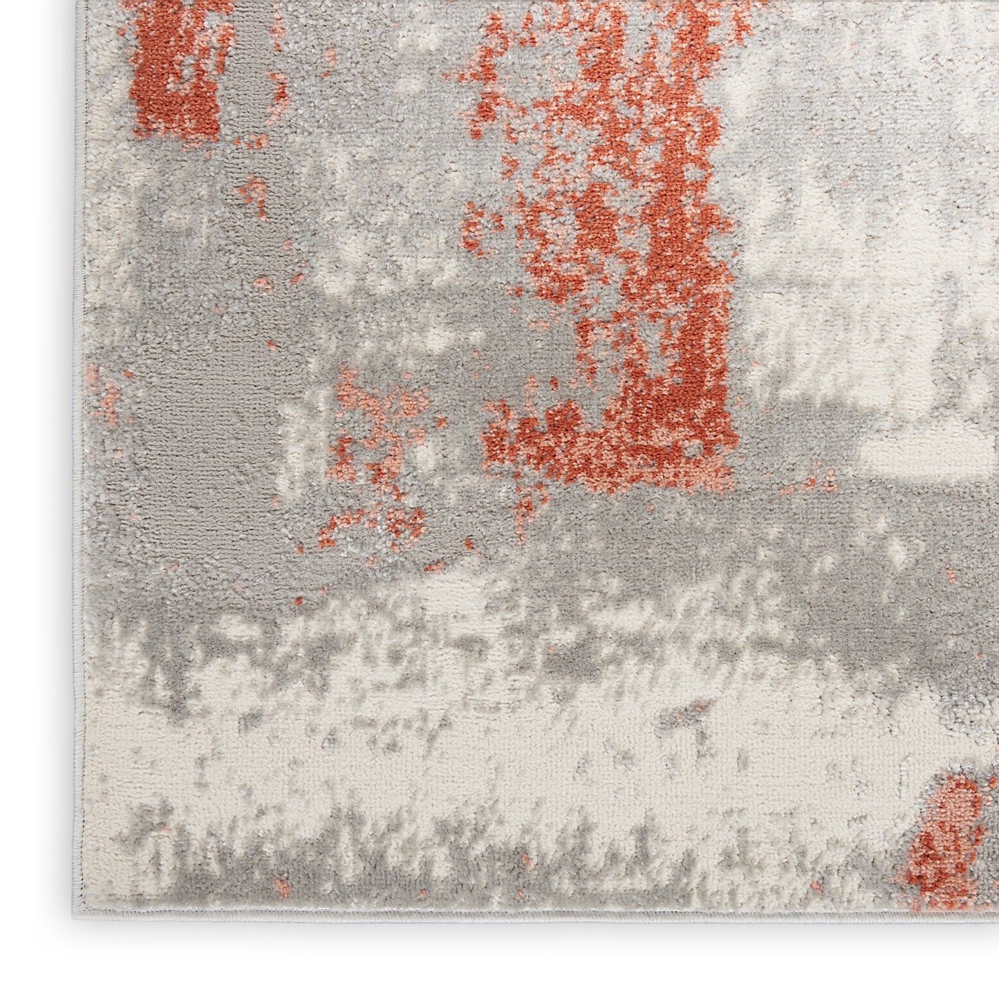 Nourison Elation 2' x 3' Grey Brick Modern Indoor Rug