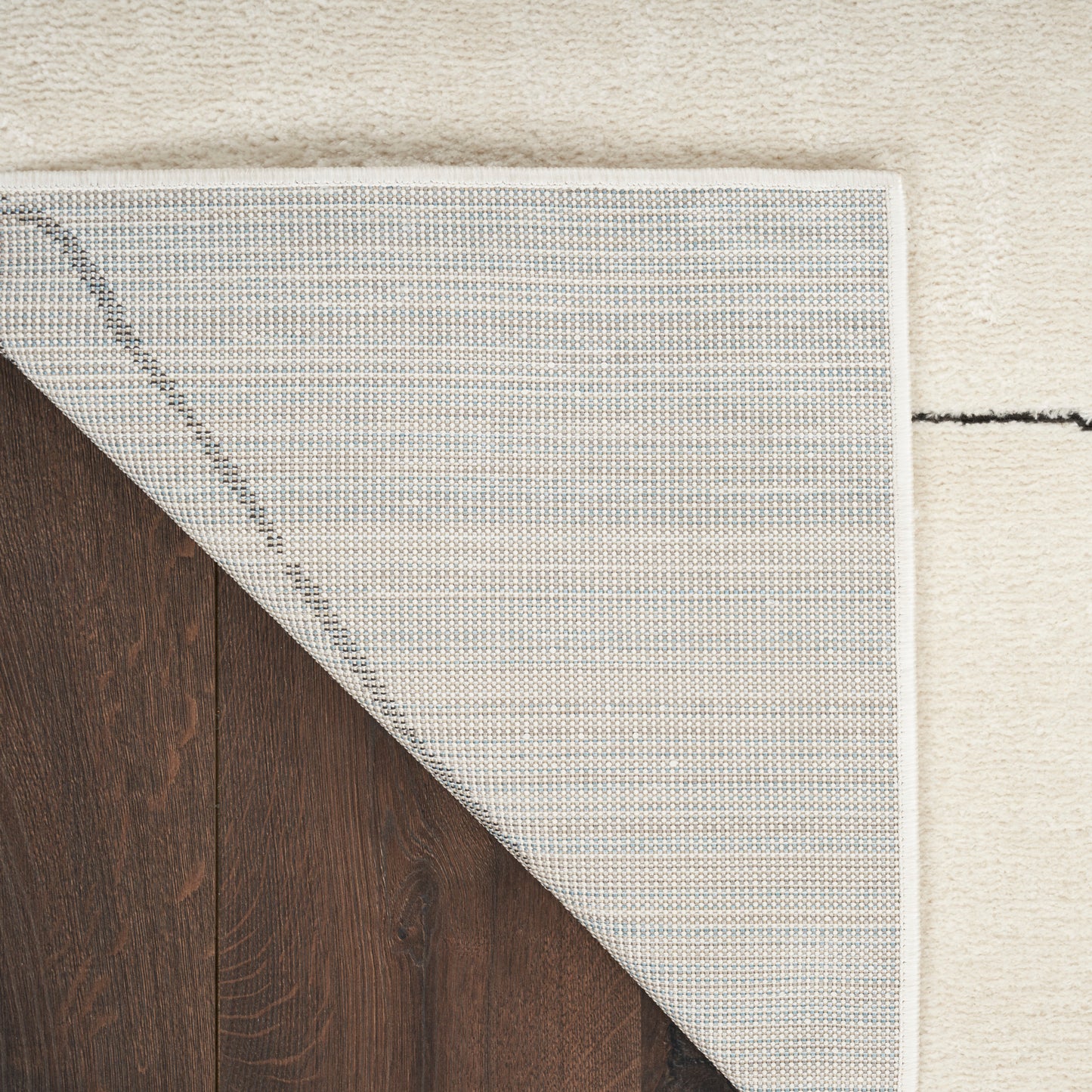 Nourison Modern Comfort 5'3" x 7' Ivory Black Scandinavian Indoor Rug