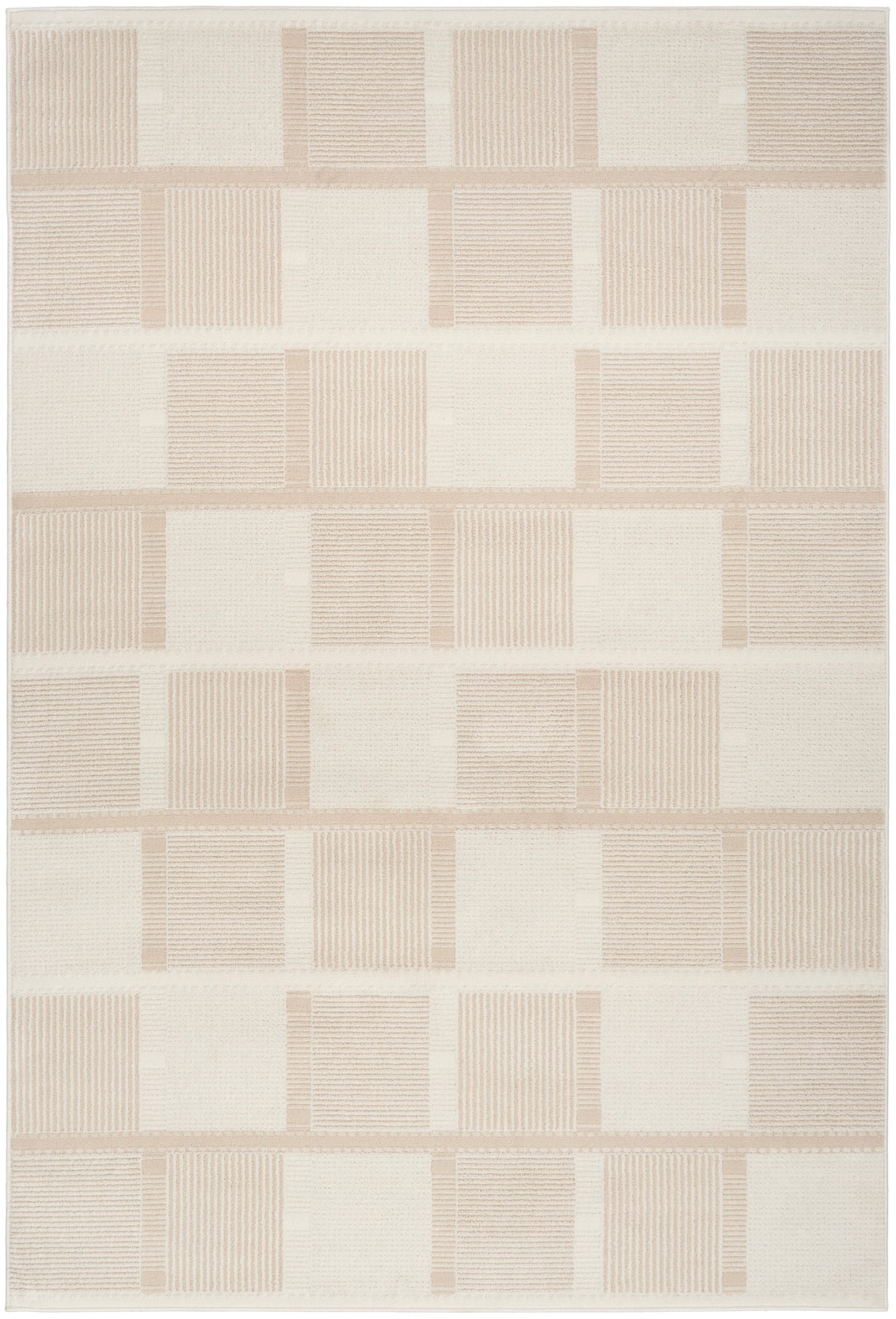 Nourison Nordic 5' x 7' Ivory Taupe Modern Indoor Rug