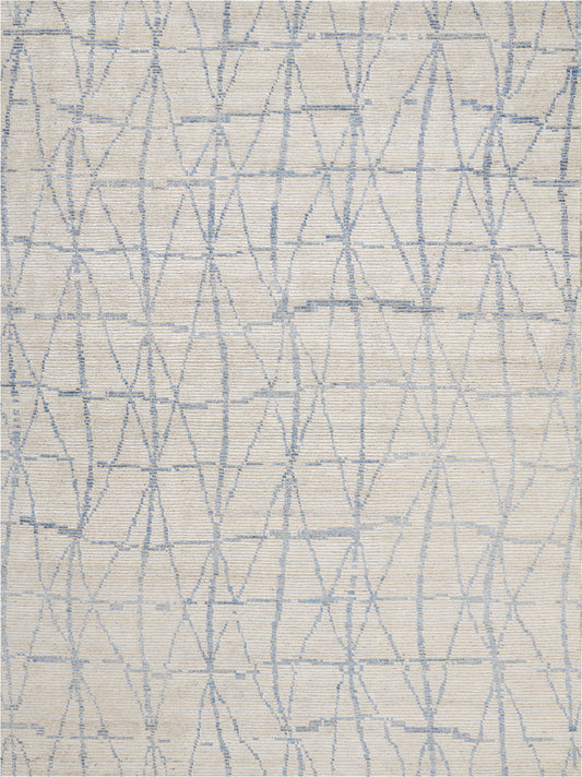 Nourison Ellora 8'6" x 11'6" Sky Scandinavian Indoor Rug