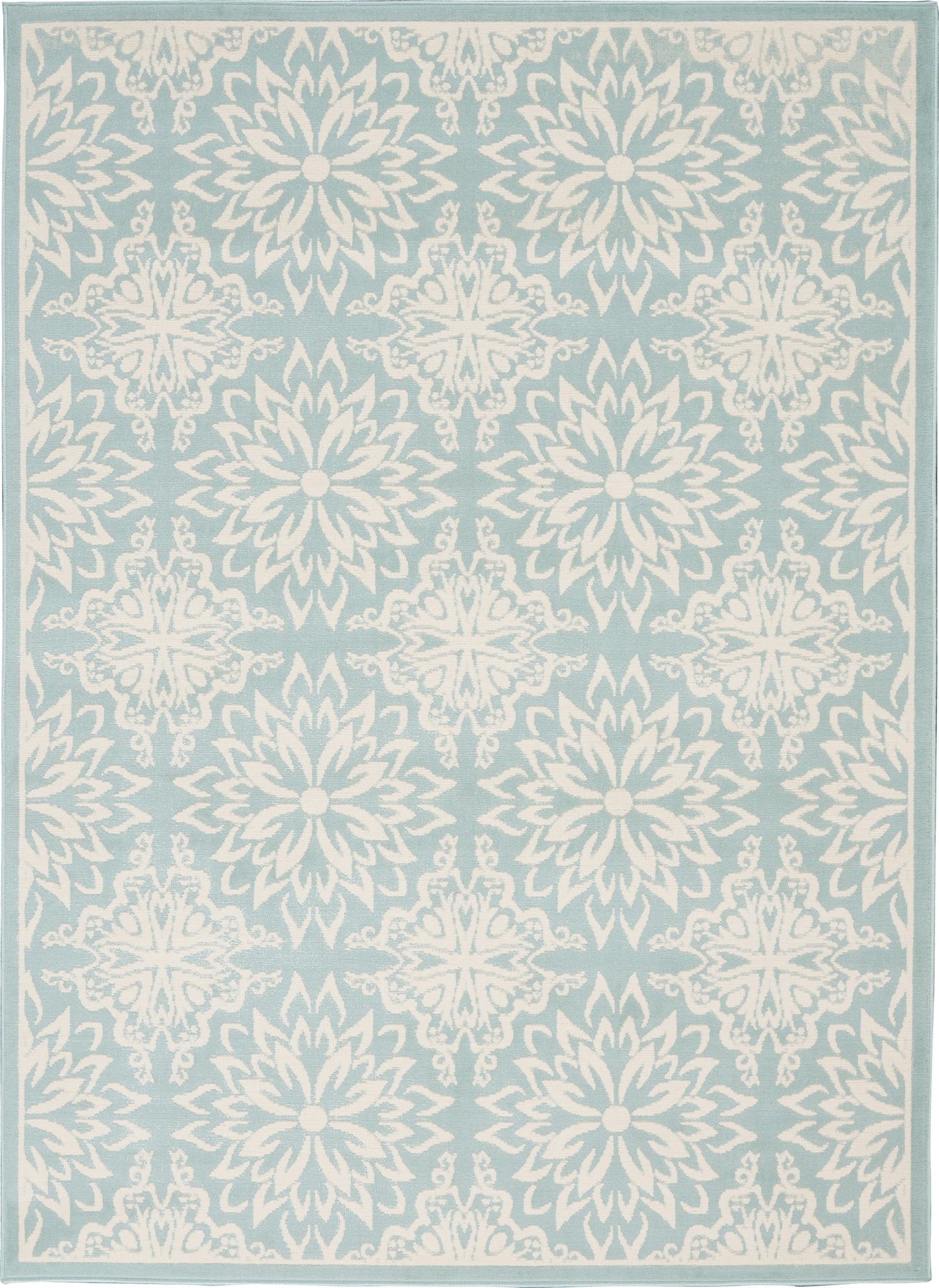 Nourison Jubilant 5'3" x 7'3" Ivory Green Farmhouse Indoor Rug