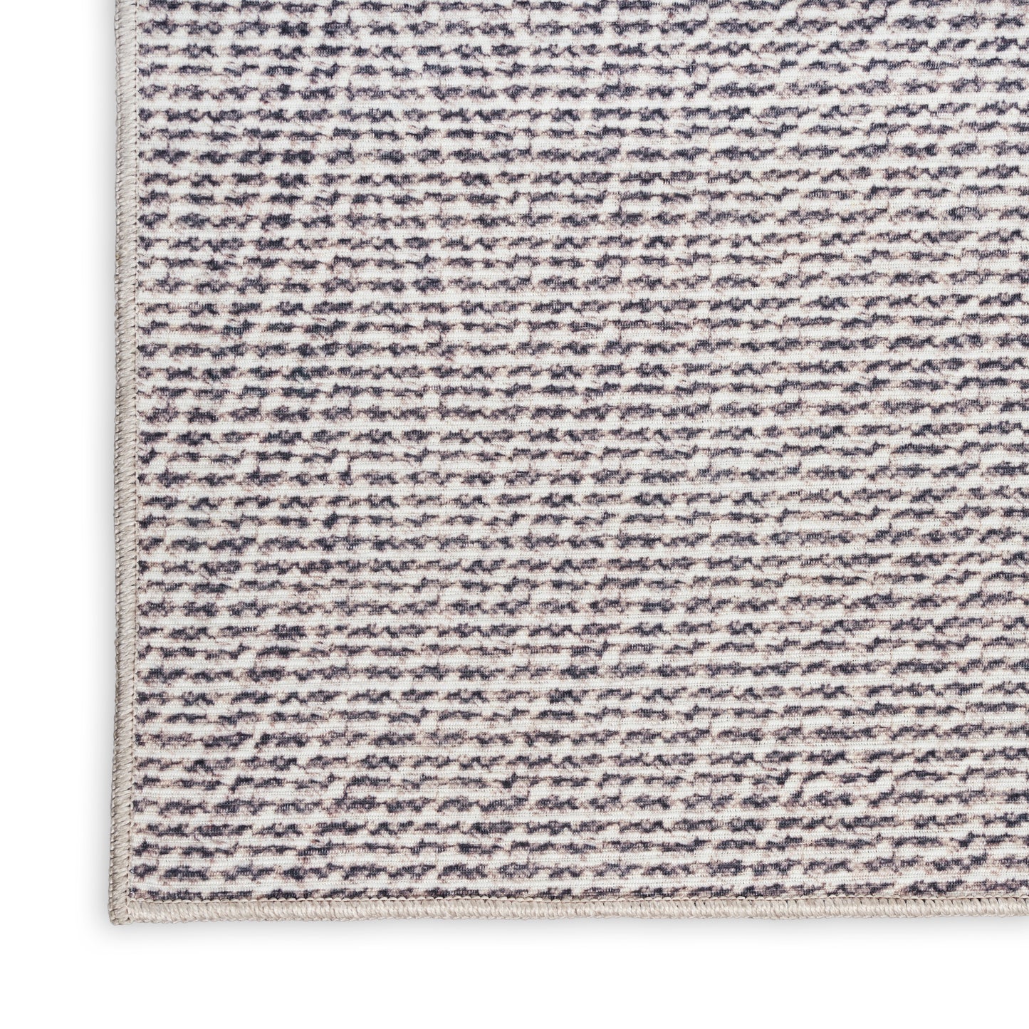 Nourison Nourison Washables 3' x 5' Ivory Grey Modern Indoor Rug