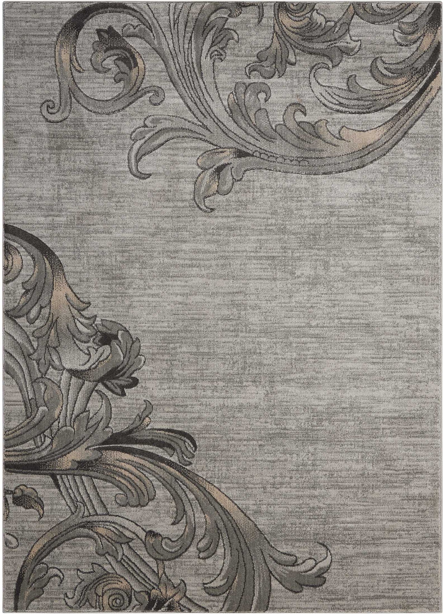 Nourison Maxell 7'10" x 10'6" Graphite Contemporary Indoor Rug