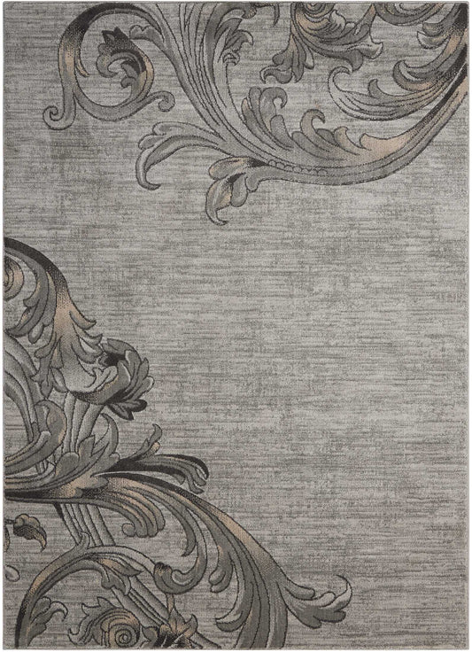 Nourison Maxell 7'10" x 10'6" Graphite Contemporary Indoor Rug