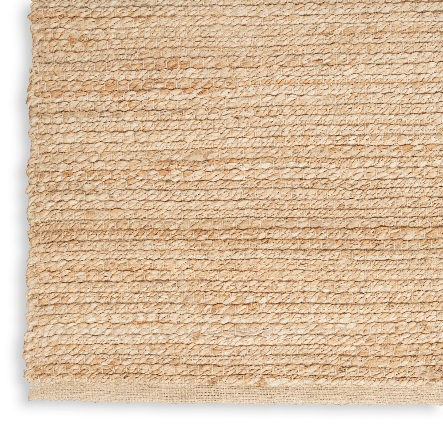 Nourison Natural Jute 2' x 6' Bleached Farmhouse Indoor Rug