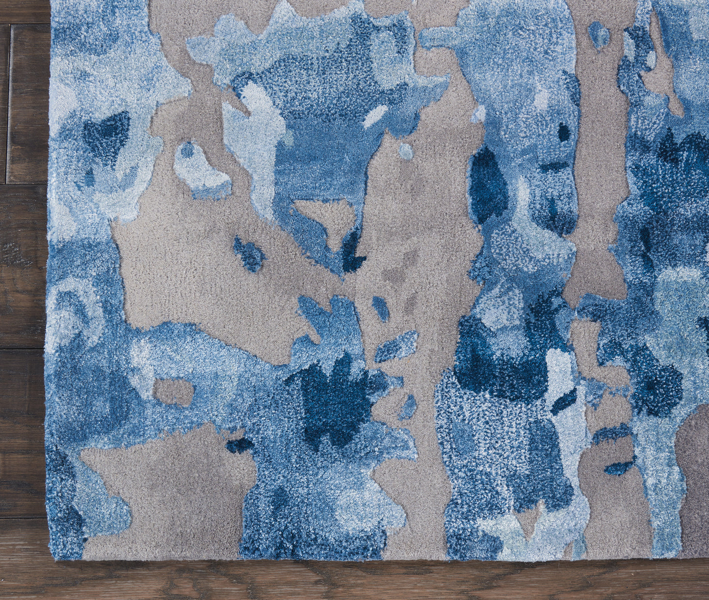 Nourison Prismatic 2' x 3' Blue/Grey Modern Indoor Rug
