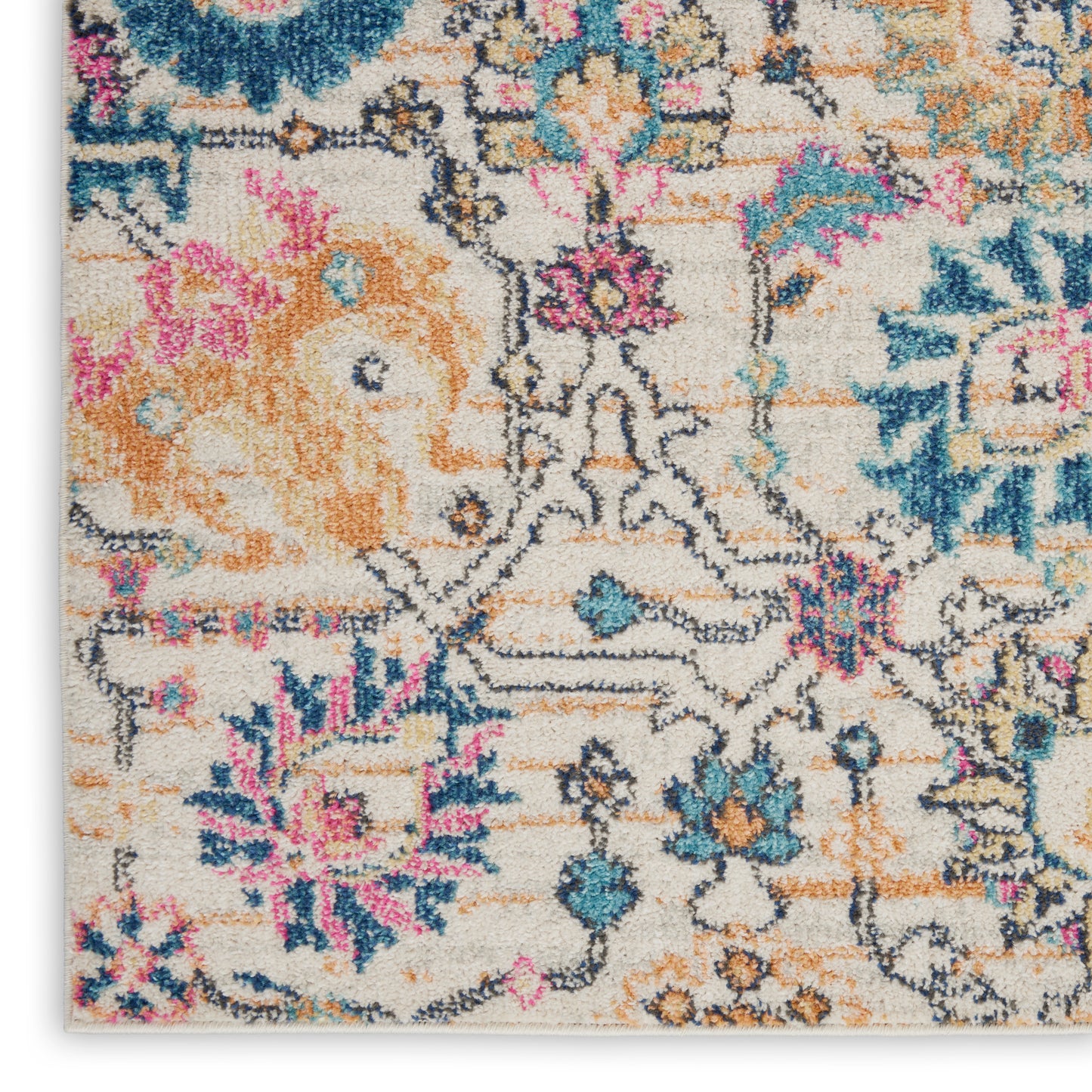 Nourison Passion 1'10" x 2'10" Ivory Multicolor Bohemian Indoor Rug