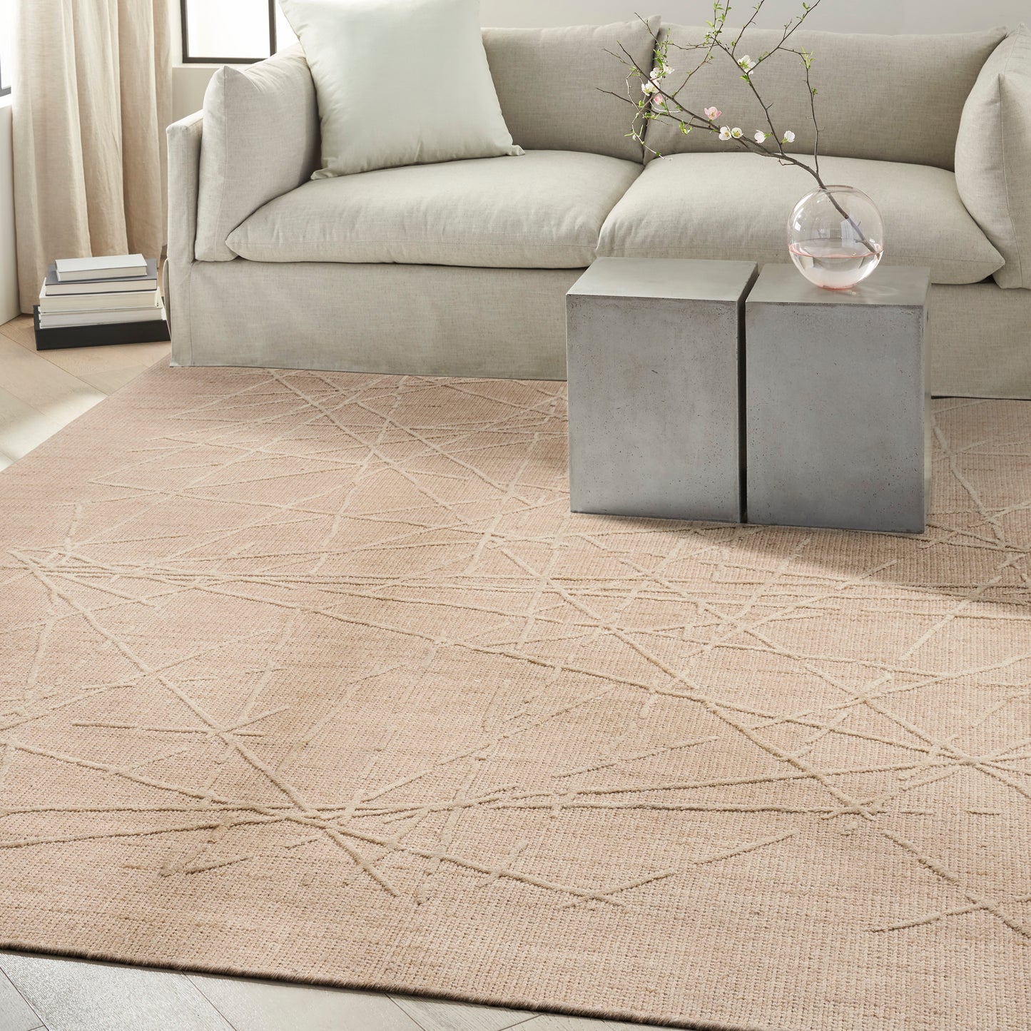 Calvin Klein CK044 Wander 9'9" x 13'9" Natural Modern Indoor Rug