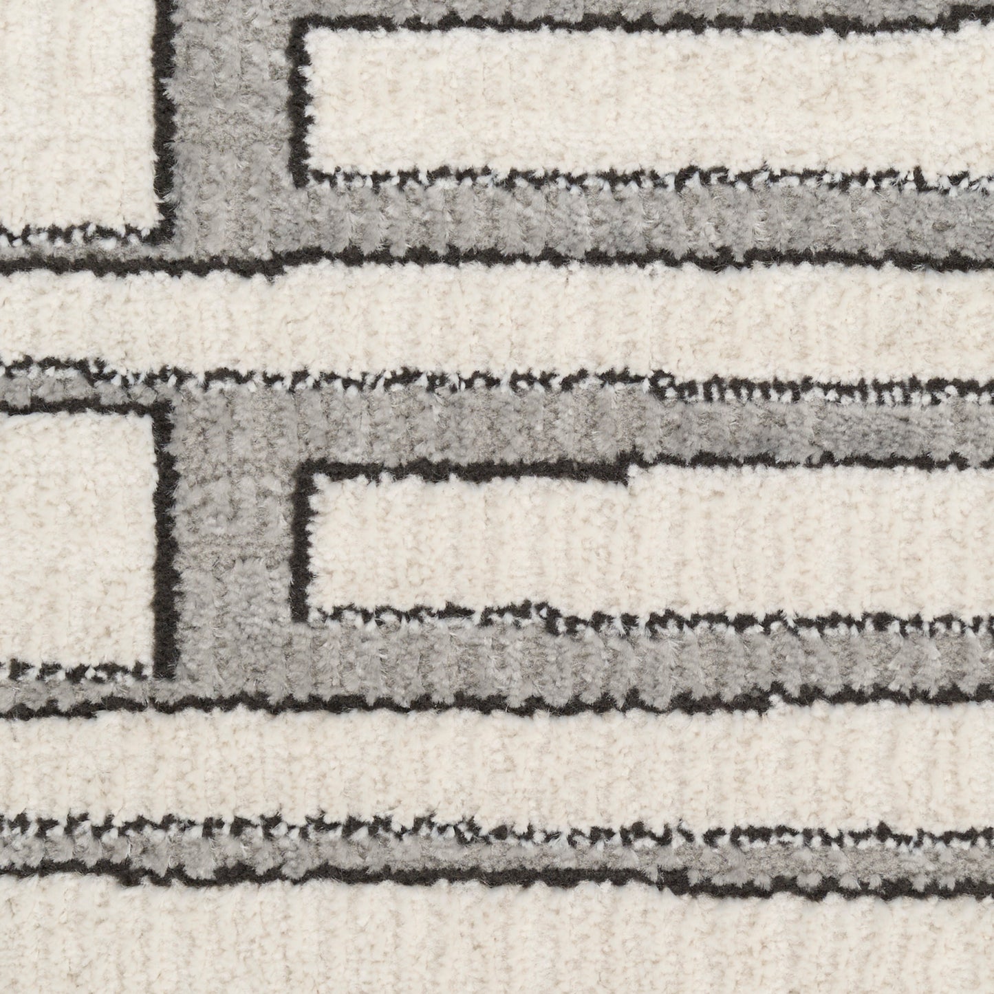 Nourison Nordic 4' x 6' Ivory Grey Scandinavian Indoor Rug