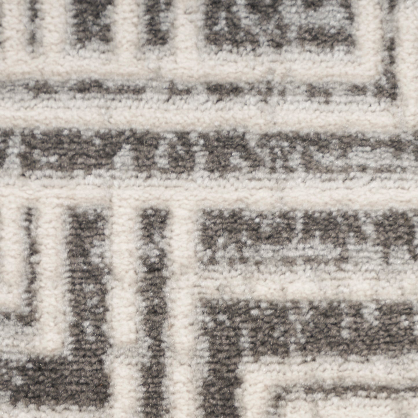 Nourison Serenity Home 3'11" x 5'11" Grey Ivory Modern Indoor Rug