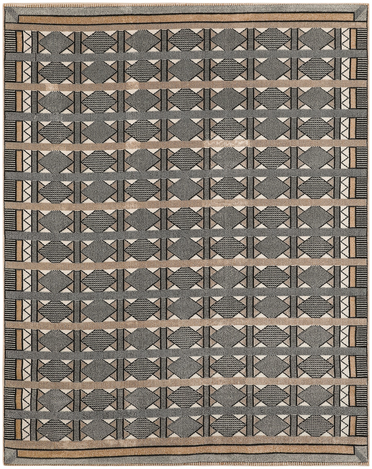 Nourison Nordic 8' x 10' Ivory Multicolor Modern Indoor Rug