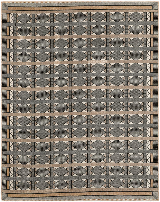 Nourison Nordic 8' x 10' Ivory Multicolor Modern Indoor Rug