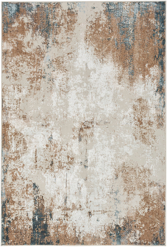 Nourison Glitz 3'11" x 5'11" Taupe/Multi Modern Indoor Rug