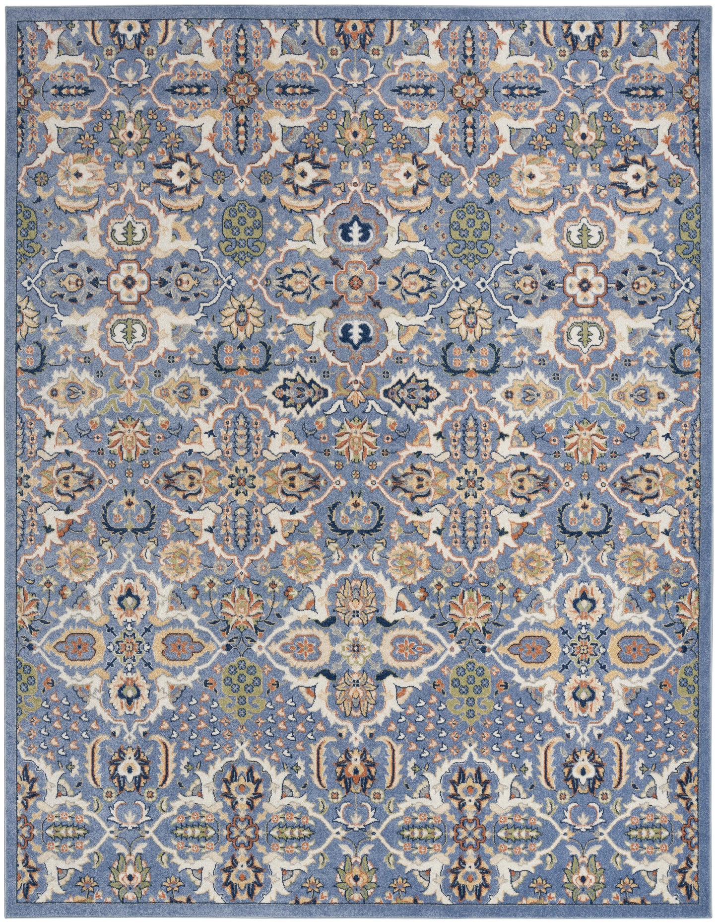Nourison Allur 7' x 10' Light Blue Bohemian Indoor Rug