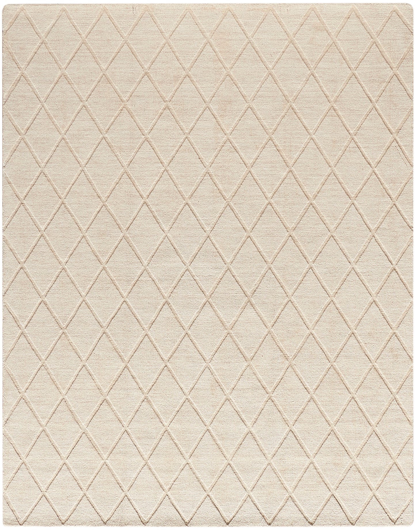 Nourison Wool Haven 7'9" x 9'9" Ivory Modern Indoor Rug