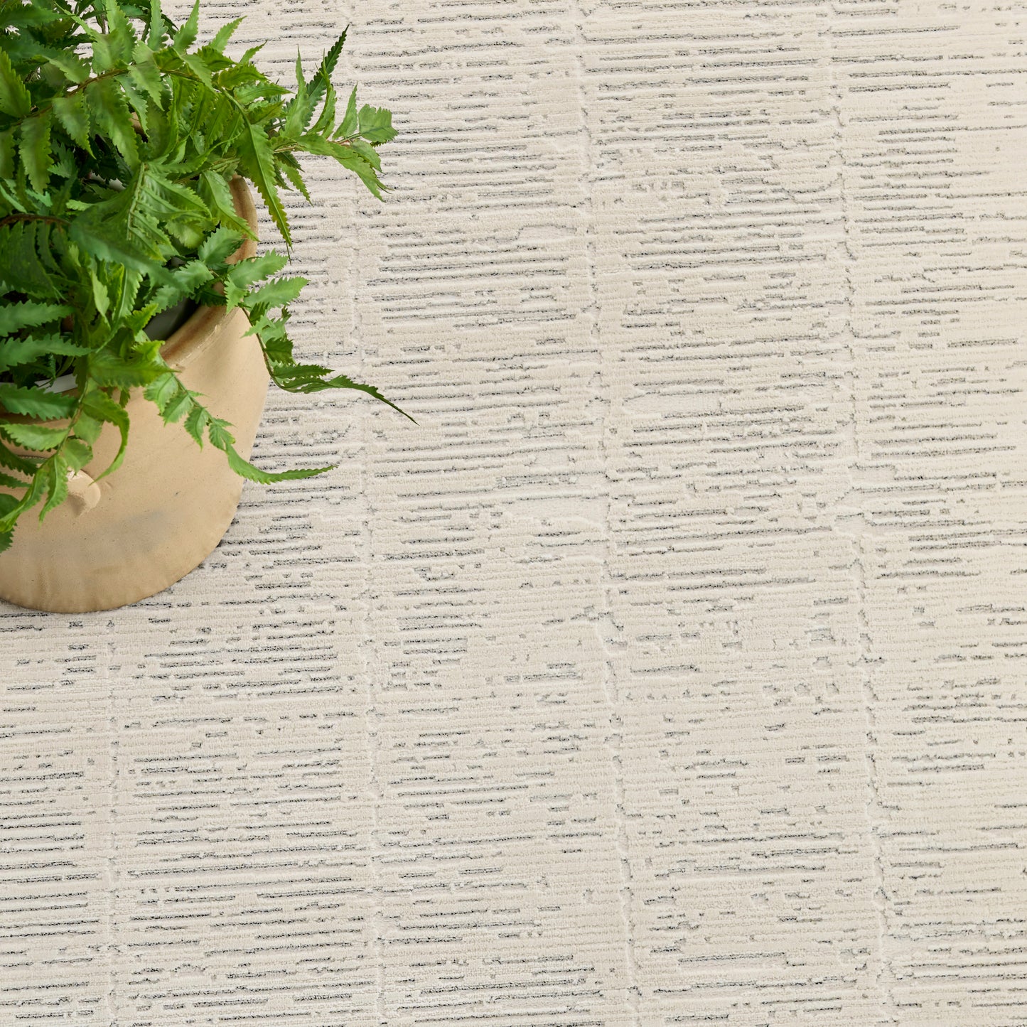 Nourison Ivory Hues 7'10" x 9'10" Ivory Grey Modern Indoor Rug