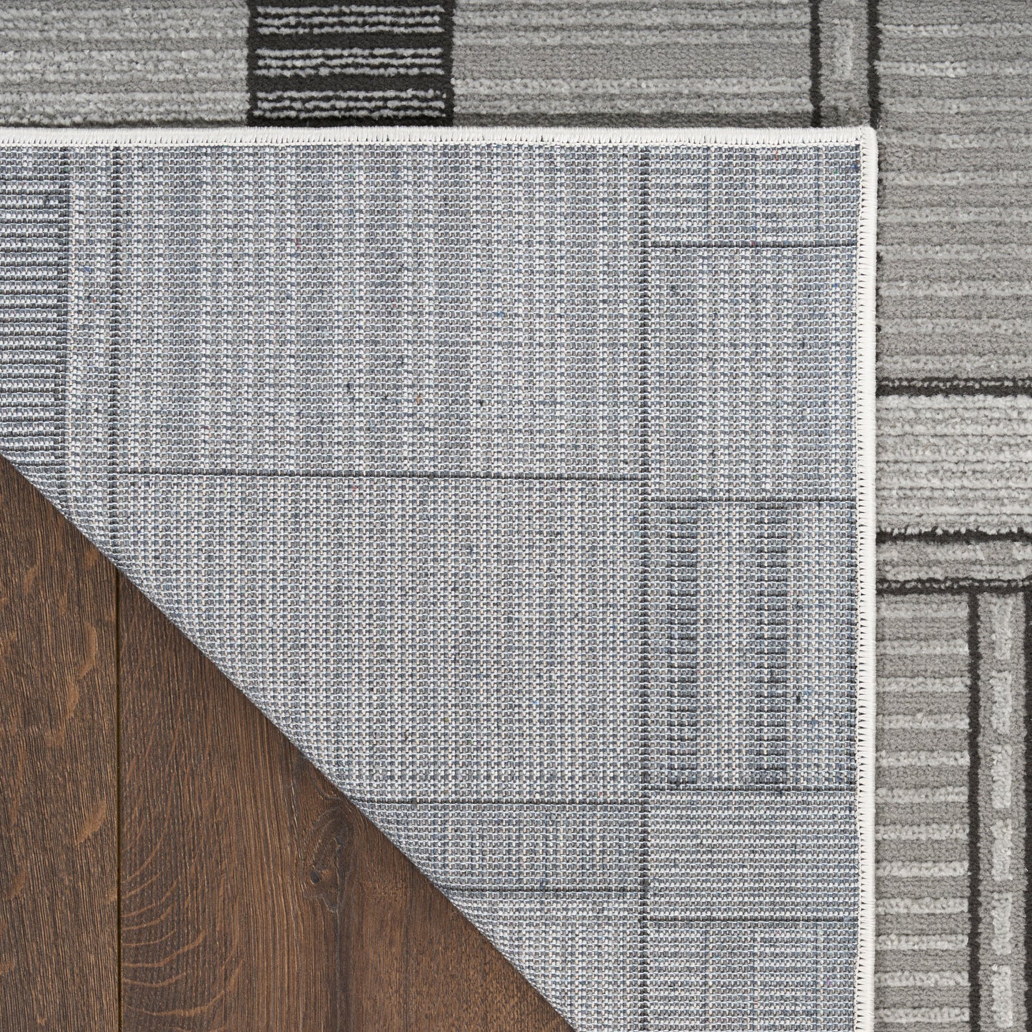 Nourison Nordic 4' x 6' Black Grey Modern Indoor Rug