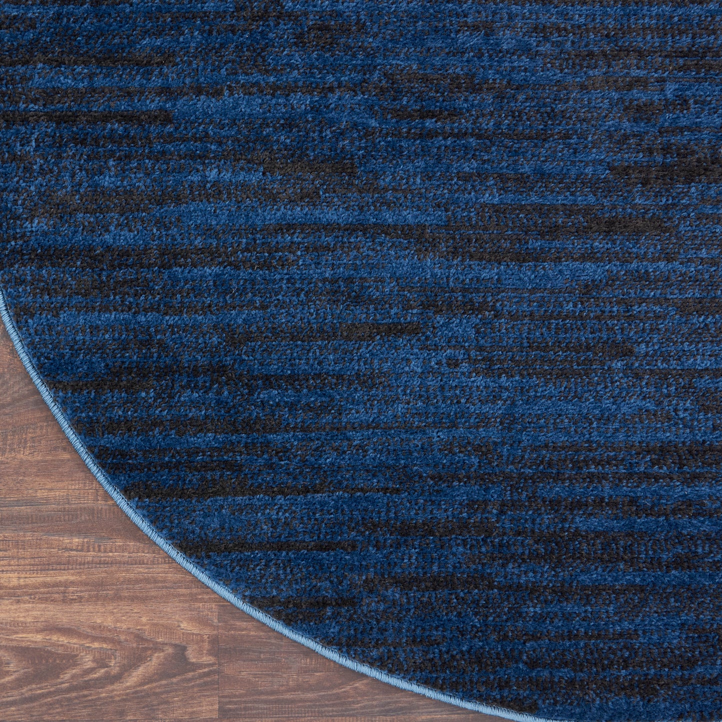 Nourison Nourison Essentials 8' x Round Midnight Blue Outdoor Rug