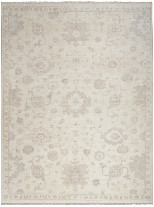 Nourison Aldora 7'9" x 9'9" Ivory Grey Vintage Indoor Rug