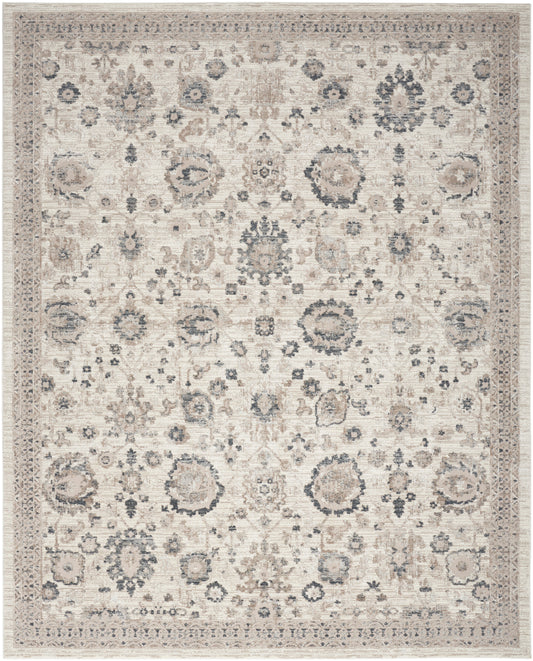 Nourison Eco Cycle 9' x 12' Ivory Multicolor Vintage Indoor Rug