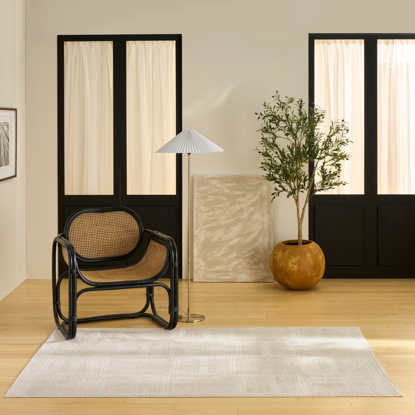 Nourison Nordic 5' x 7' Taupe Modern Indoor Rug