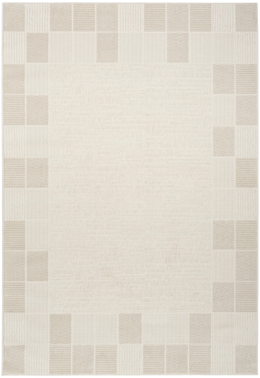 Nourison Nordic 4' x 6' Ivory Grey Modern Indoor Rug