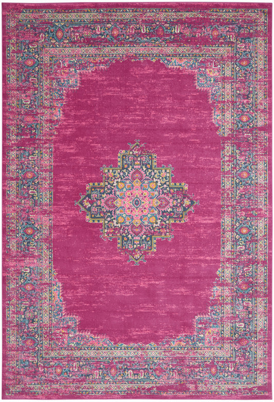 Nourison Passion 9' x 12' Fuchsia Bohemian Indoor Rug
