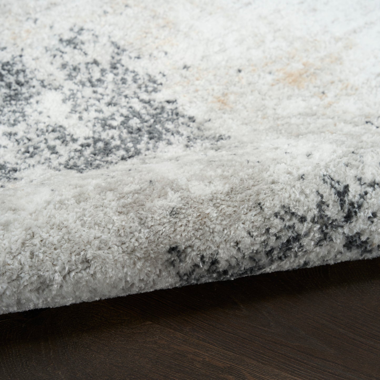 Nourison Dekor 7'10" x 9'10" Grey Charcoal Modern Indoor Rug