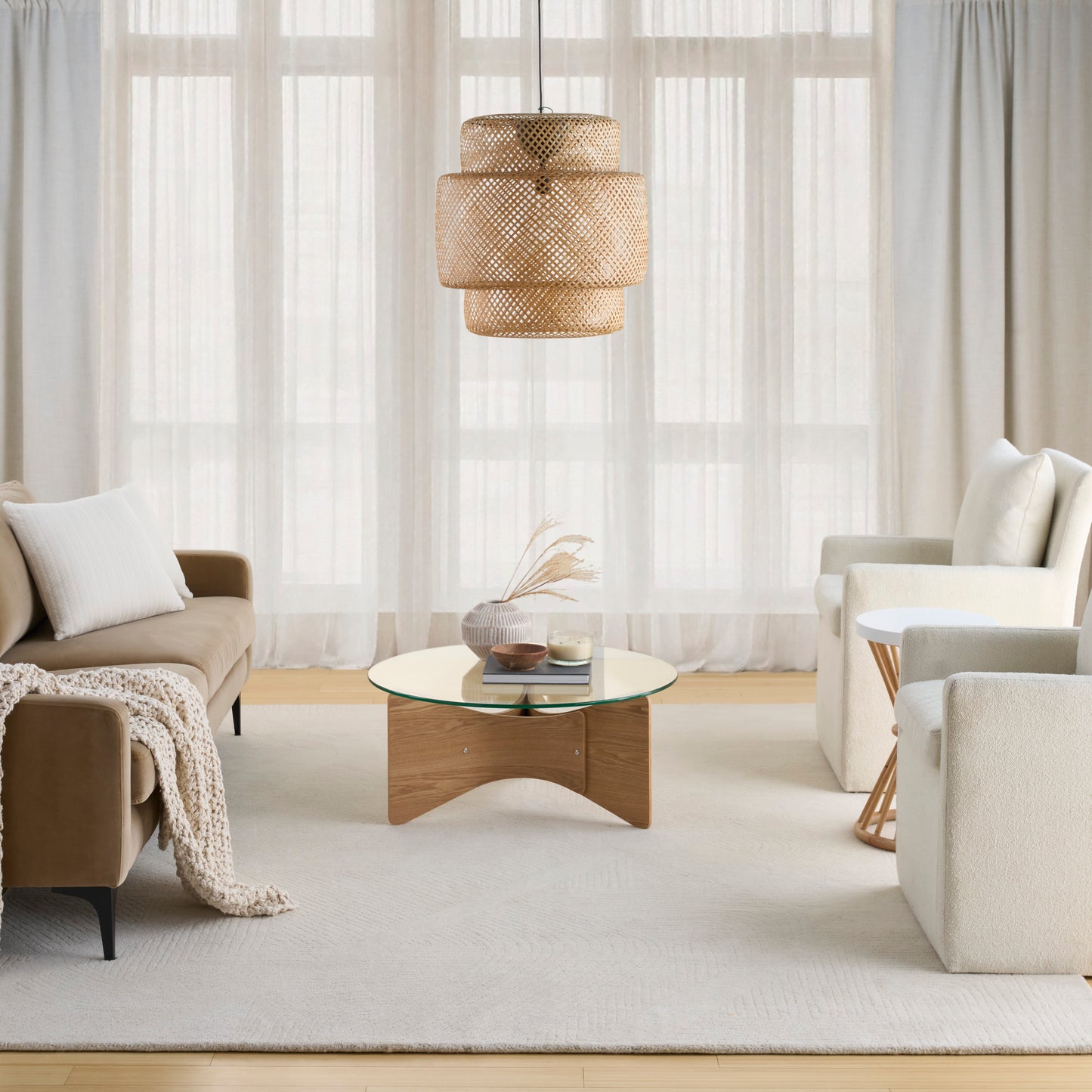 DKNY Pure Patterns 7'9" x 9'9" Ivory Modern Indoor Rug