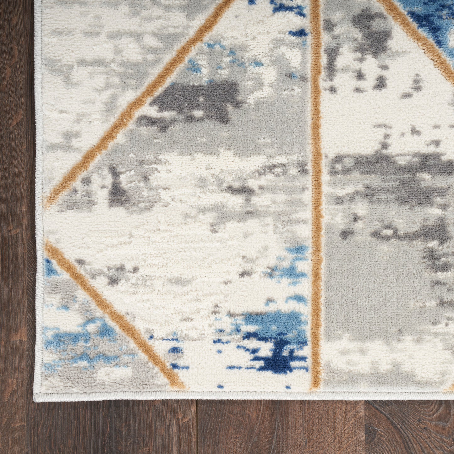 Nourison Elation 7'10" x 9'10" Grey/Multi Modern Indoor Rug