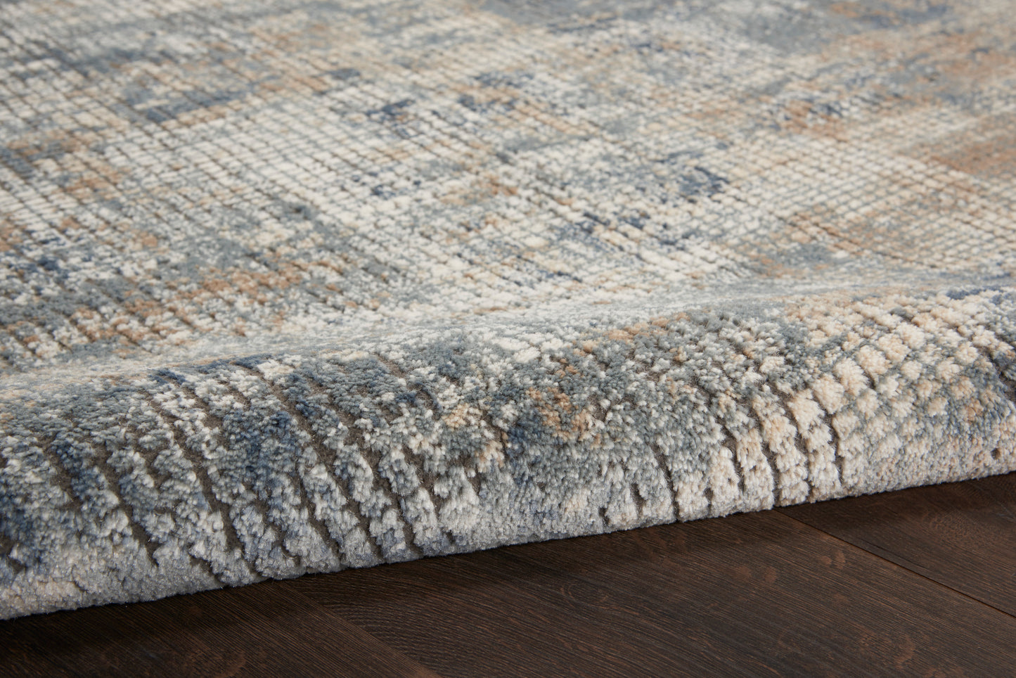 Nourison Quarry 7'10" x 9'10" Blue Beige Modern Indoor Rug