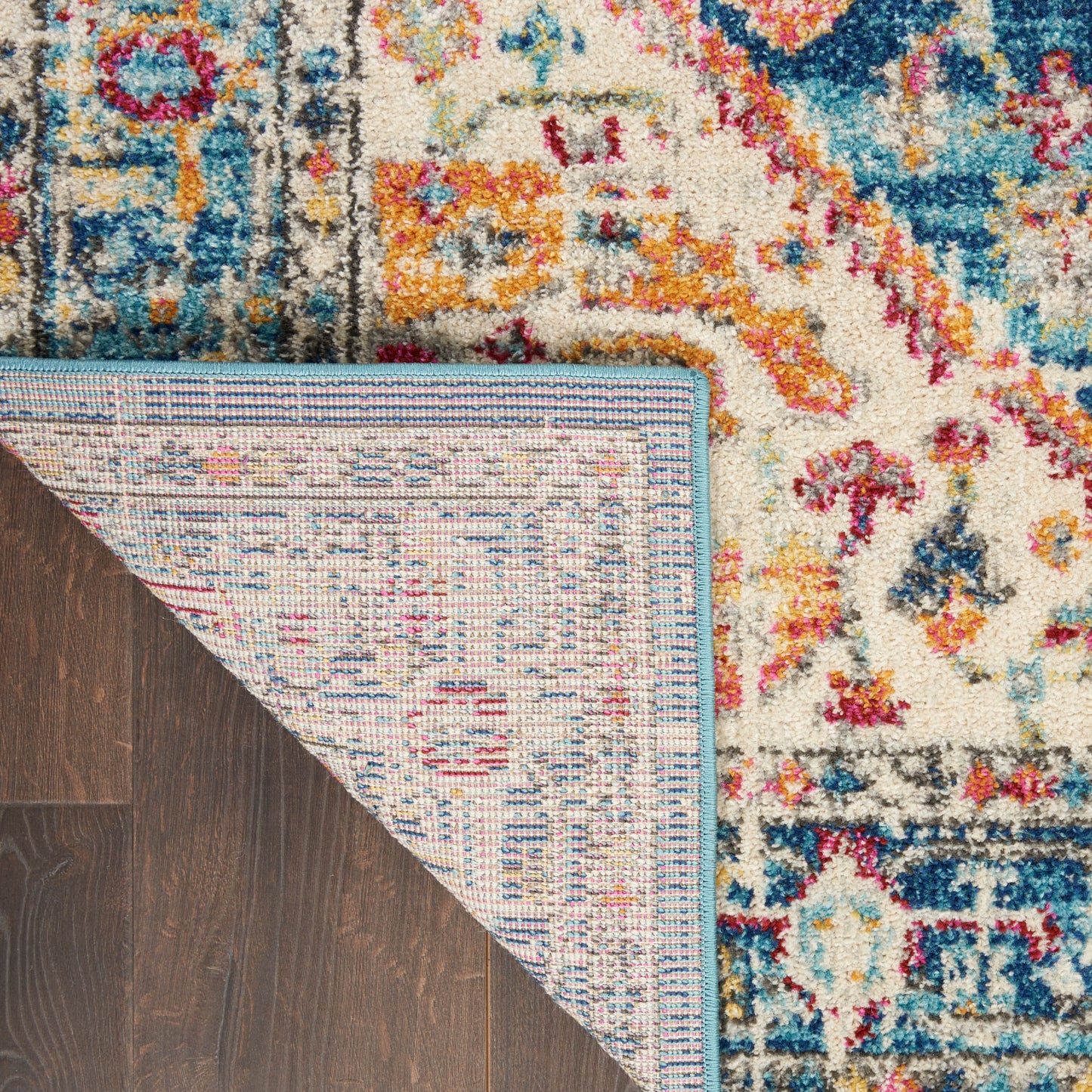 Nourison Passion 2'2" x 7'6" Ivory/Light Blue Bohemian Indoor Rug