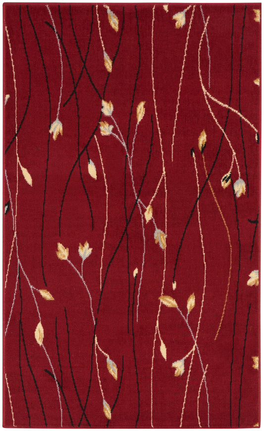 Nourison Grafix 3' x 5' Red Contemporary Indoor Rug