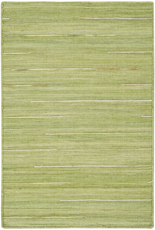Nourison Interweave 2' x 3' Green Modern Indoor Rug