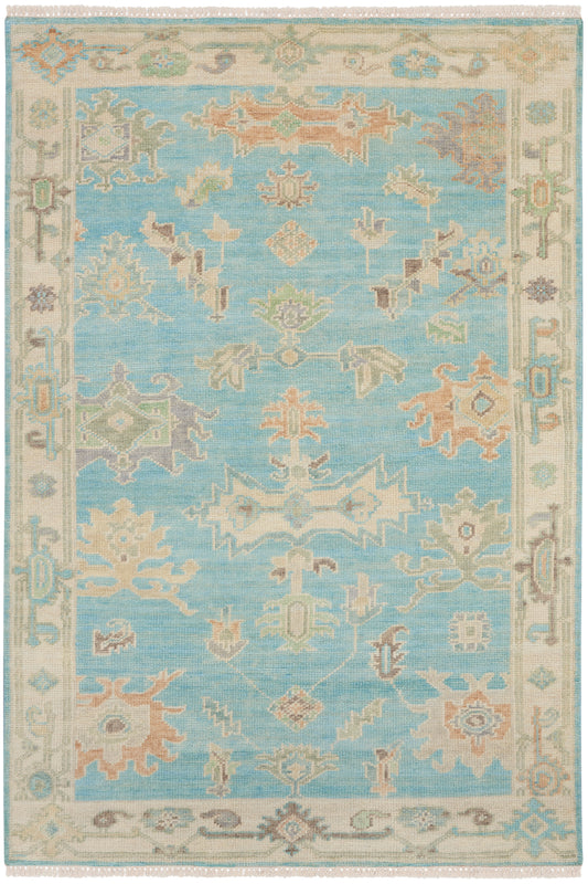 Nourison Odessa 5'6" x 8' Blue Multicolor Vintage Indoor Rug
