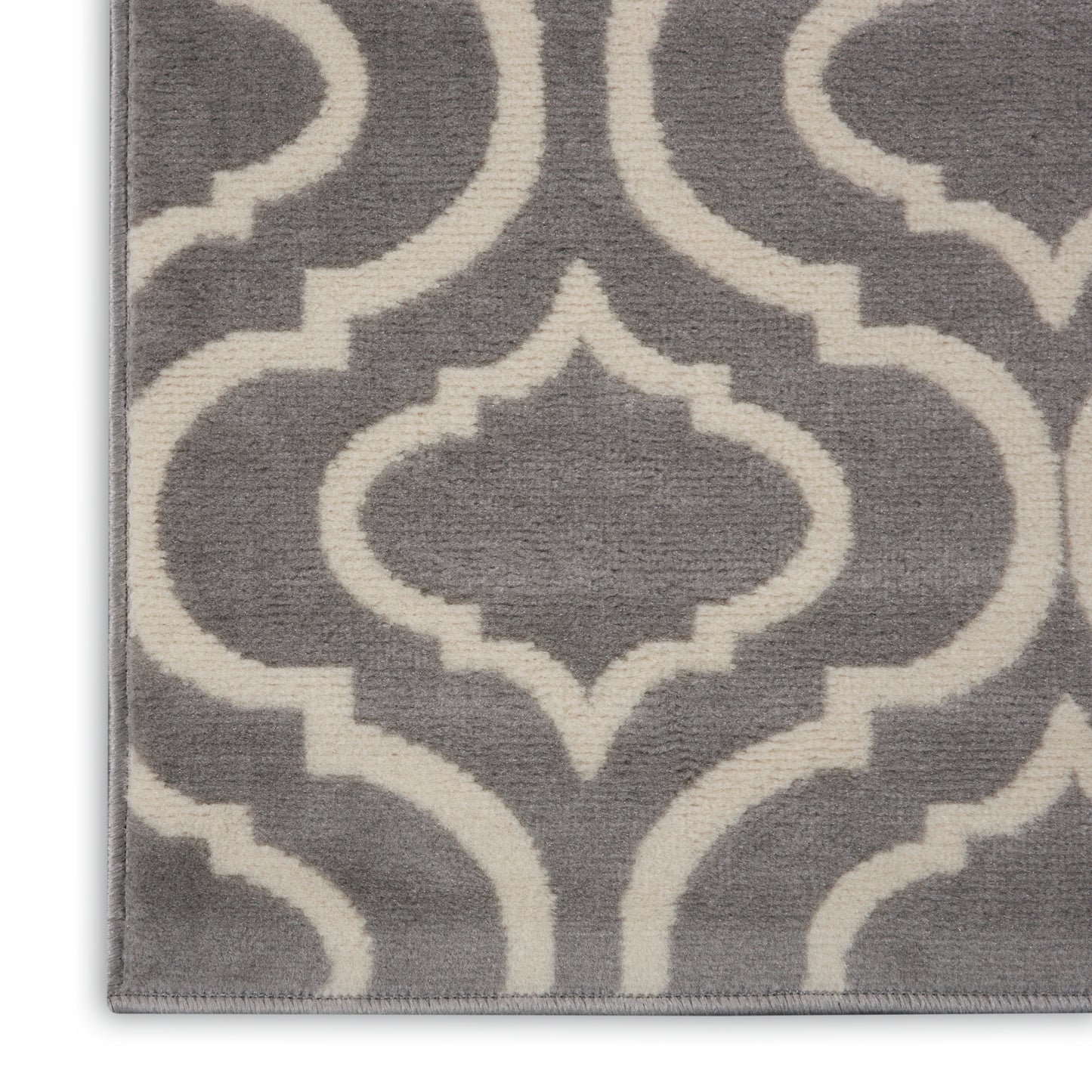 Nourison Jubilant 2' x 6' Grey Contemporary Indoor Rug
