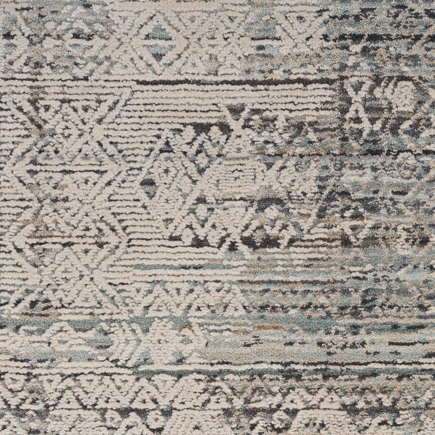 Nourison Lynx 2'3" x 10' Ivory Blue Vintage Indoor Rug