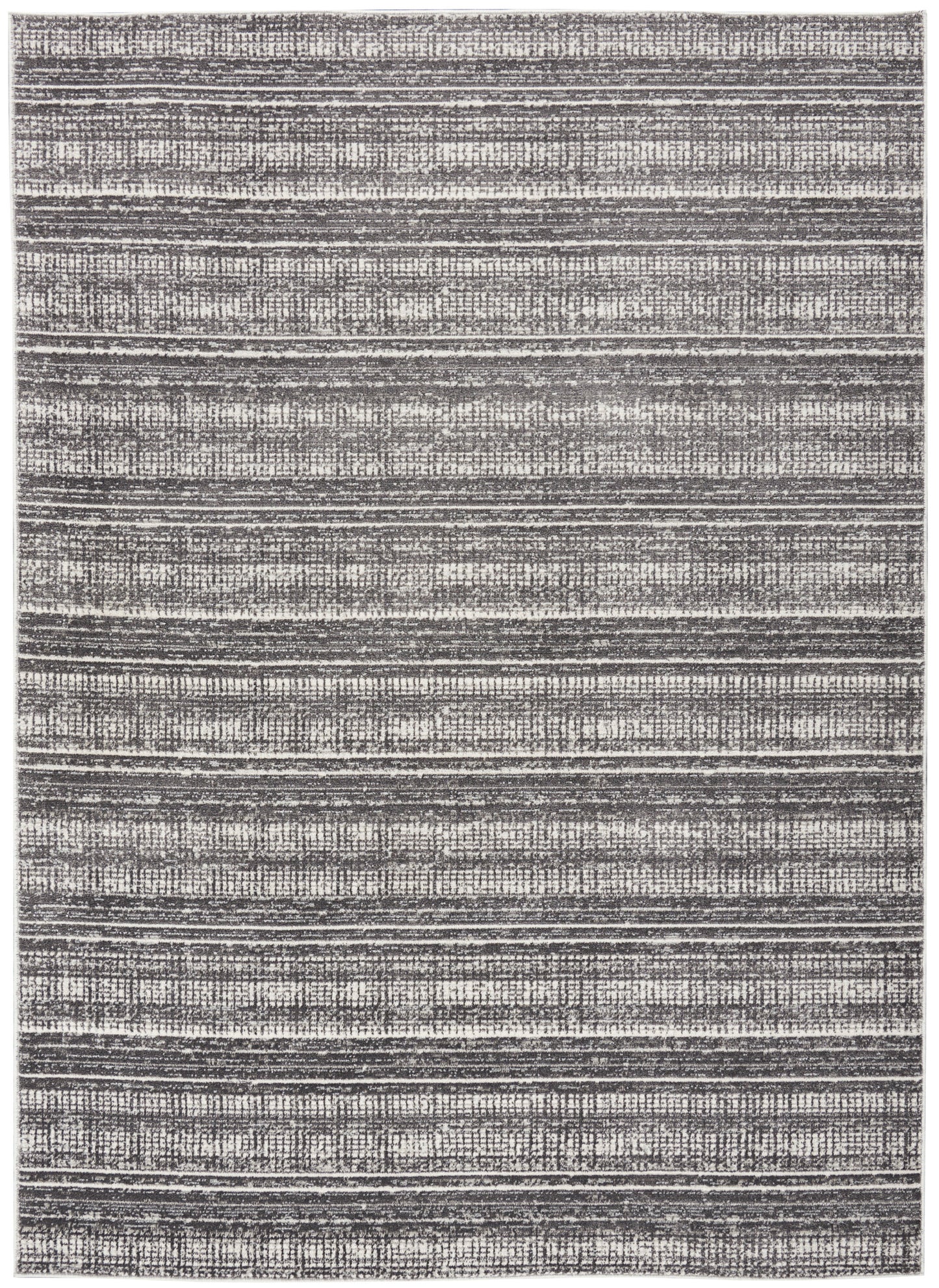Calvin Klein CK011 Verdant 5'3" x 7'3" Charcoal Ivory Modern Indoor Rug
