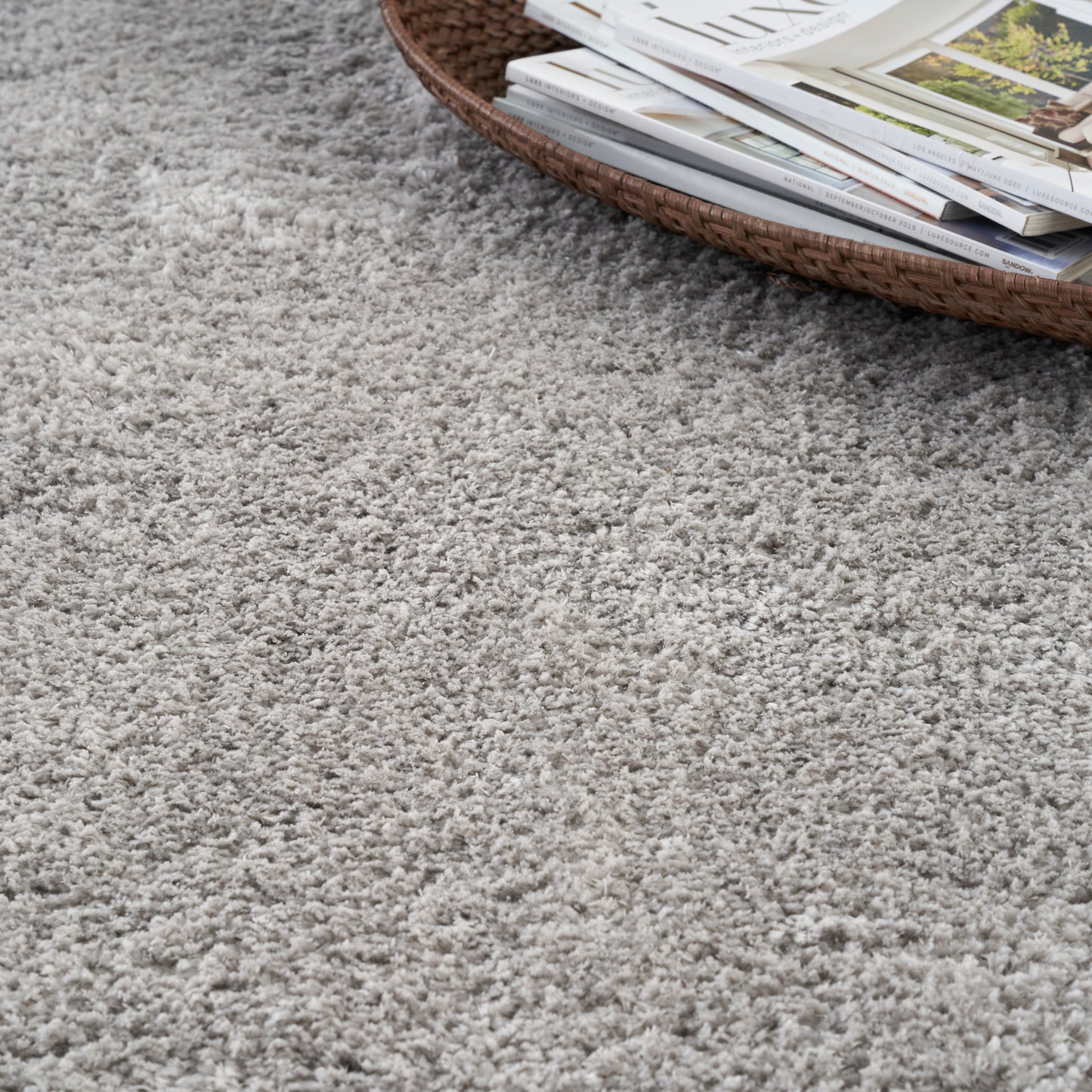 Nourison Dreamy Shag 5'3" x 7'3" Silver Shag Indoor Rug