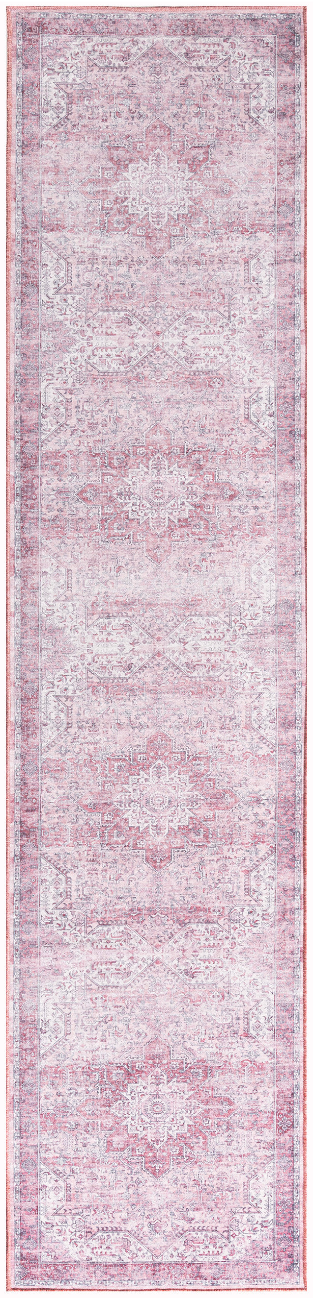Nourison Nourison Washables 2'2" x 10' Pink Vintage Indoor Rug