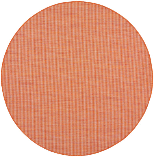 Nourison Positano 6' x Round Terracotta Modern Rug