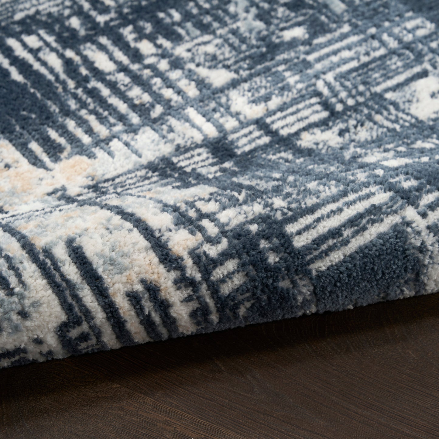 Nourison Dekor 5'3" x 7' Slate Modern Indoor Rug