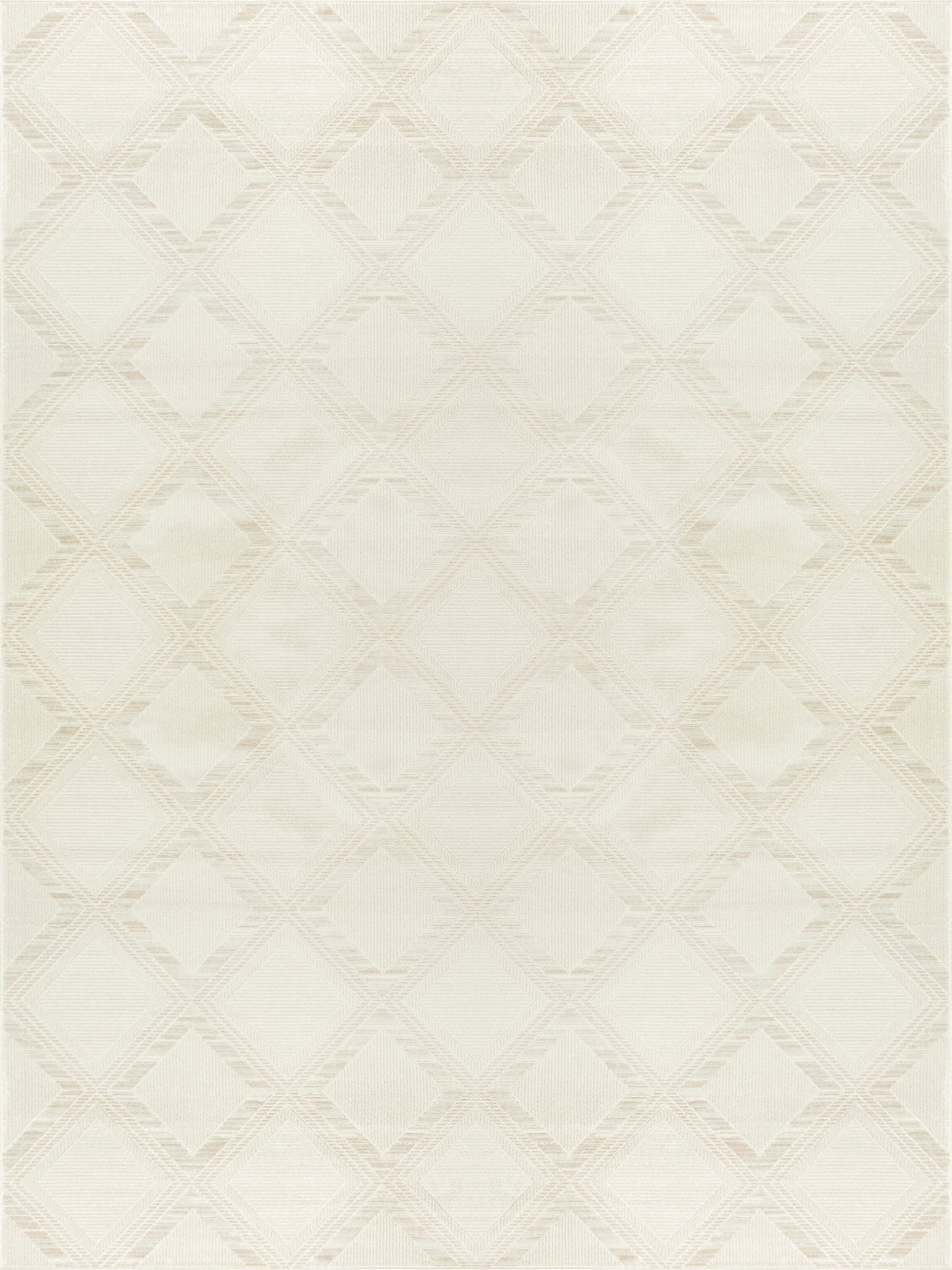 Nourison Serenity Home 9' x 12' Ivory Modern Indoor Rug