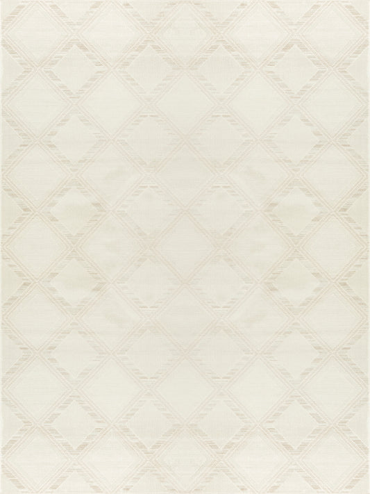 Nourison Serenity Home 9' x 12' Ivory Modern Indoor Rug