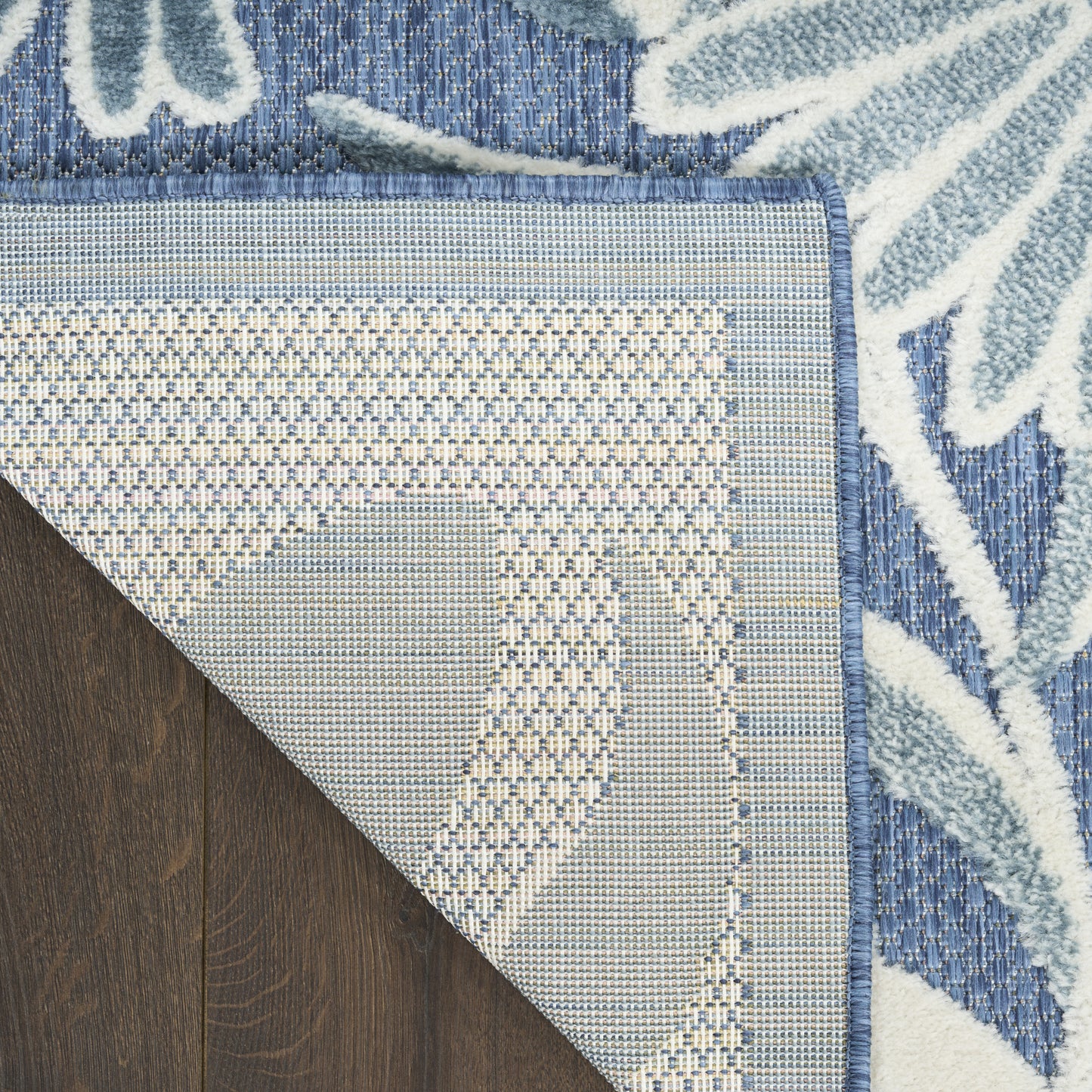 Nourison Aloha 2'8" x 4' Blue Outdoor Rug