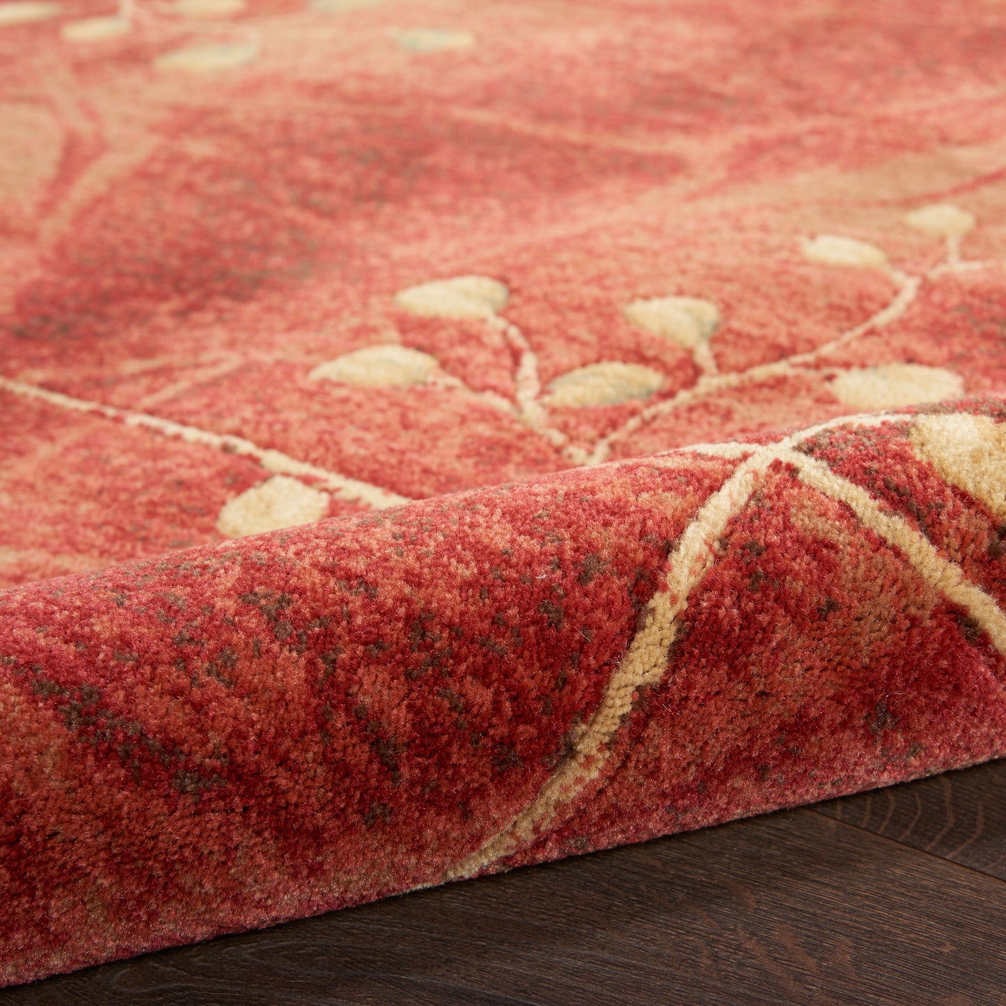 Nourison Somerset 6'7" x 9'7" Flame Rustic Indoor Rug