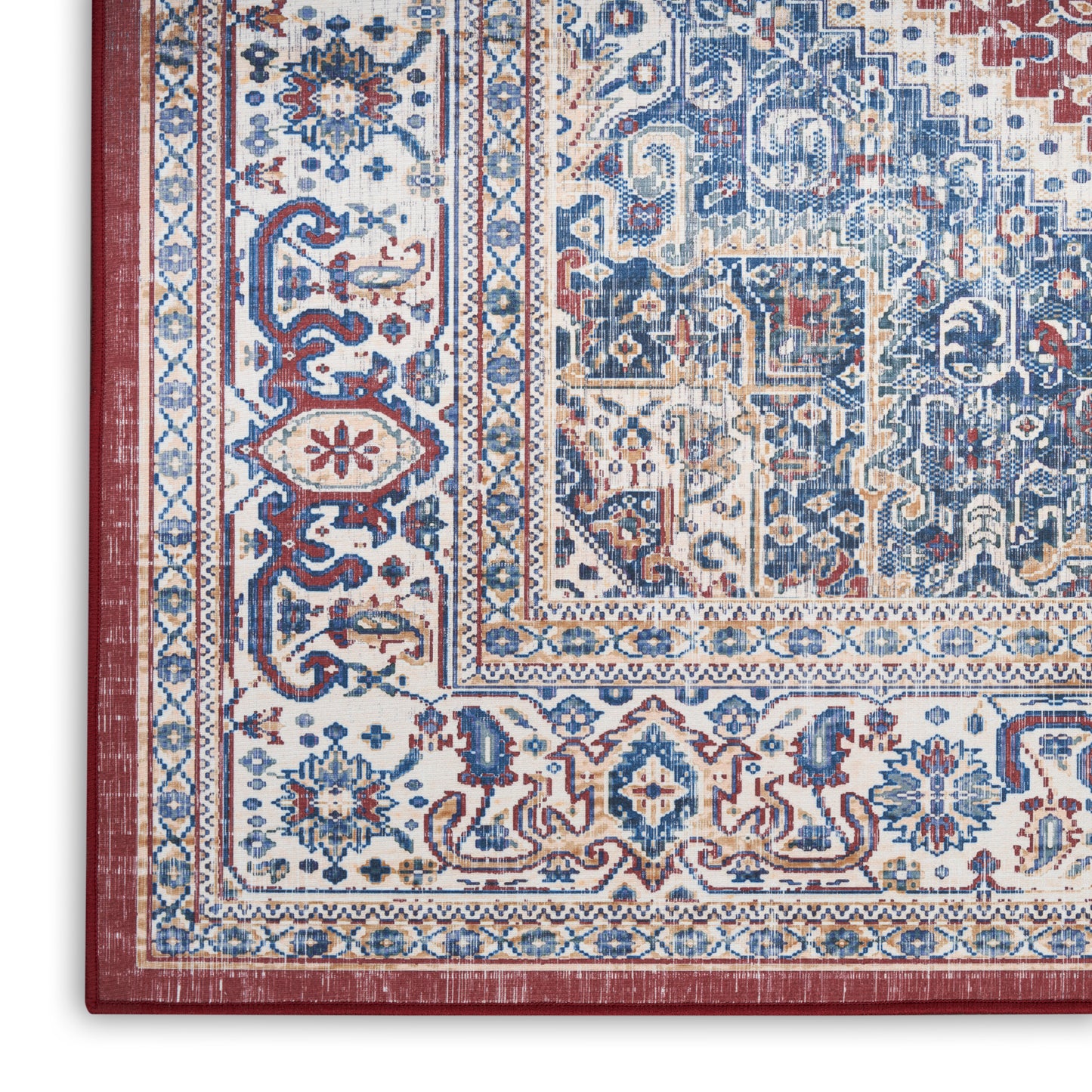 Nourison Vintage Home 6' x 9' Red Blue Bohemian Indoor Rug