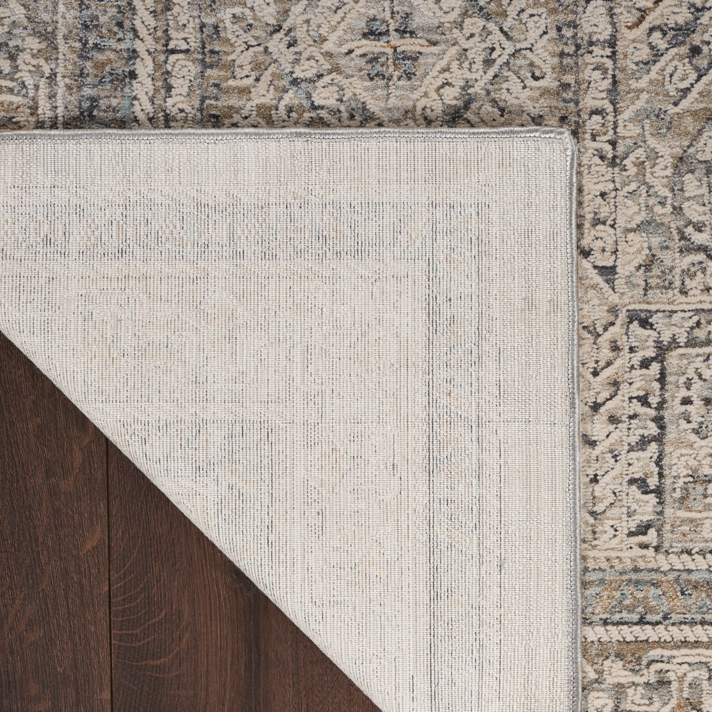 Nourison Lynx 2'3" x 8' Ivory/Grey/Blue Vintage Indoor Rug
